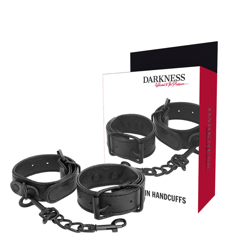DARK NESS TEXTURED THIN HANDCUFFS chain handcuffs