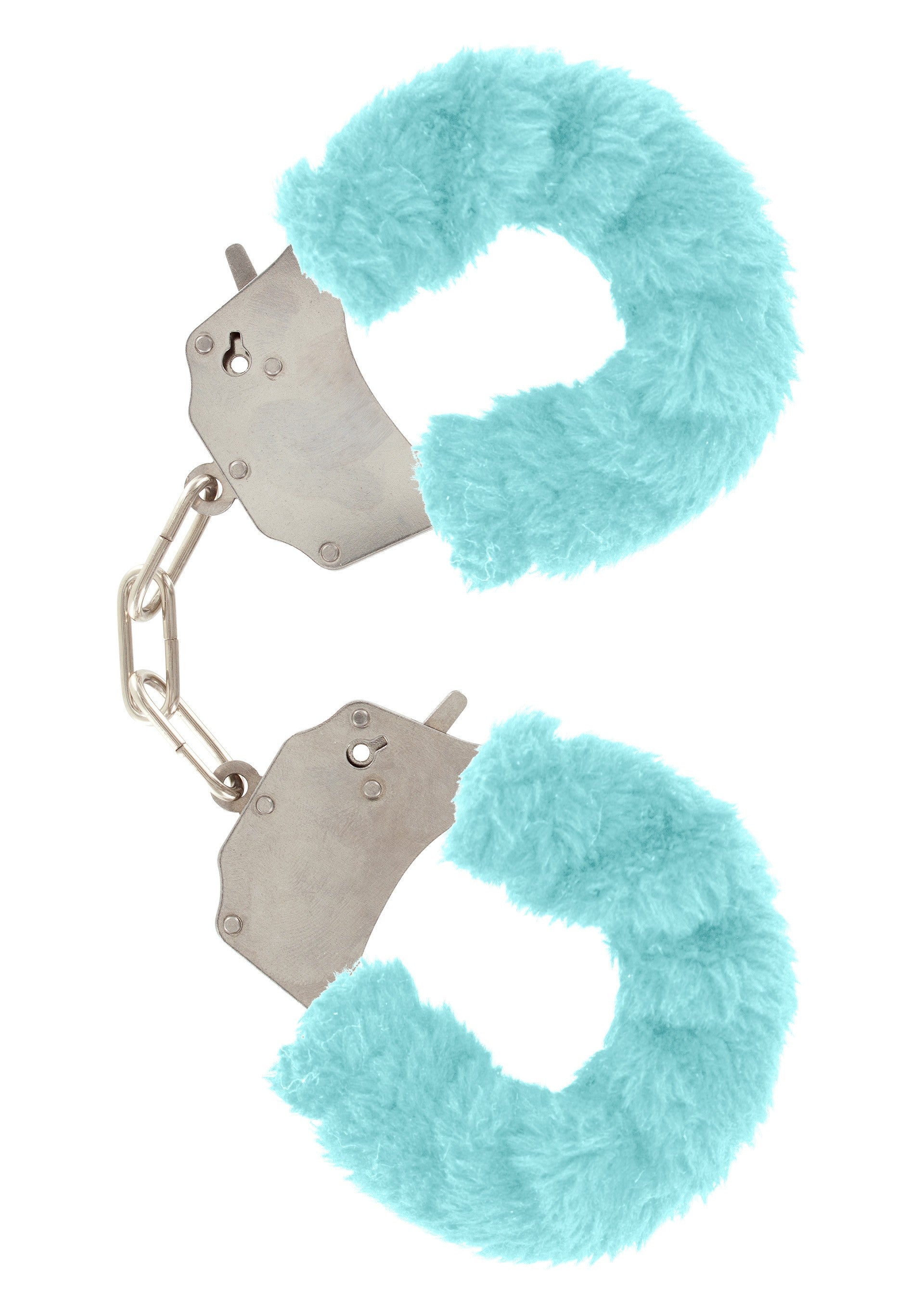 Furry Fun Cuffs turquoise handcuffs