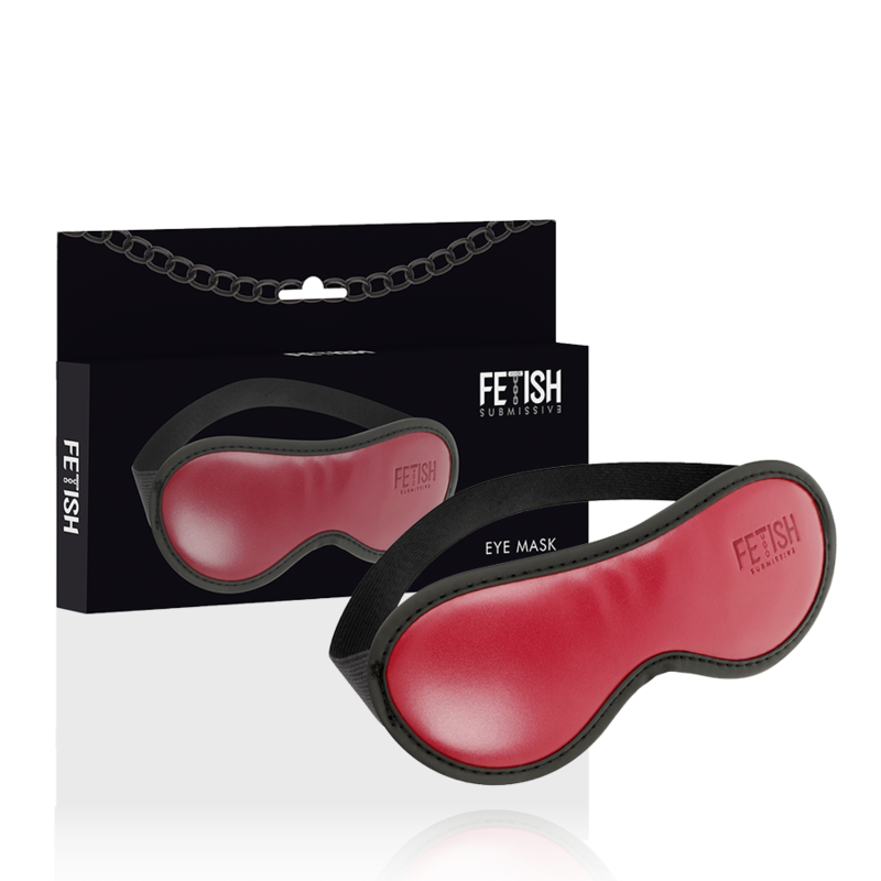 Red Leather Fetish Mask Fetish Submissive Dark Room
