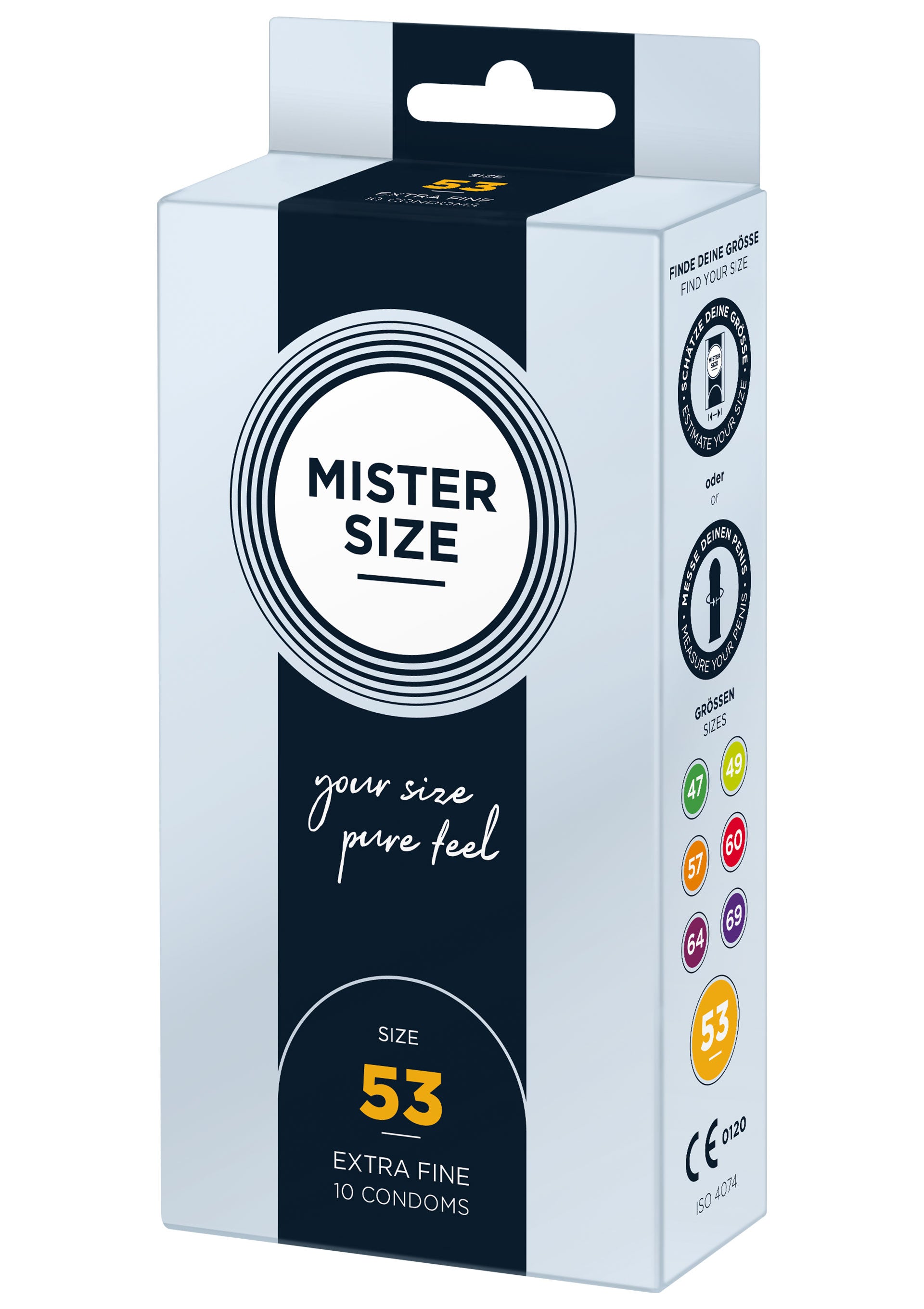 MISTER SIZE 53mm Thin Condoms 10pcs