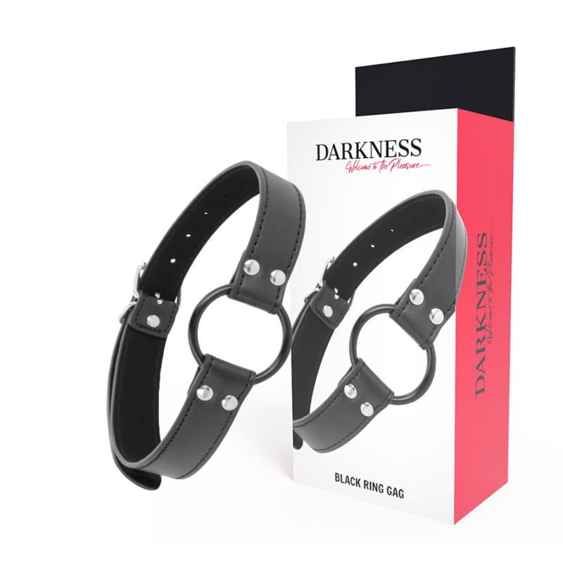 BDSM bite DARKNESS BLACK GAG RING