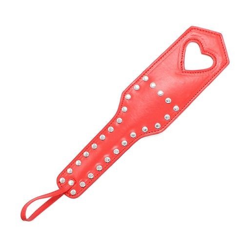 Heart paddle red spanker whip bondage fetish spanker red