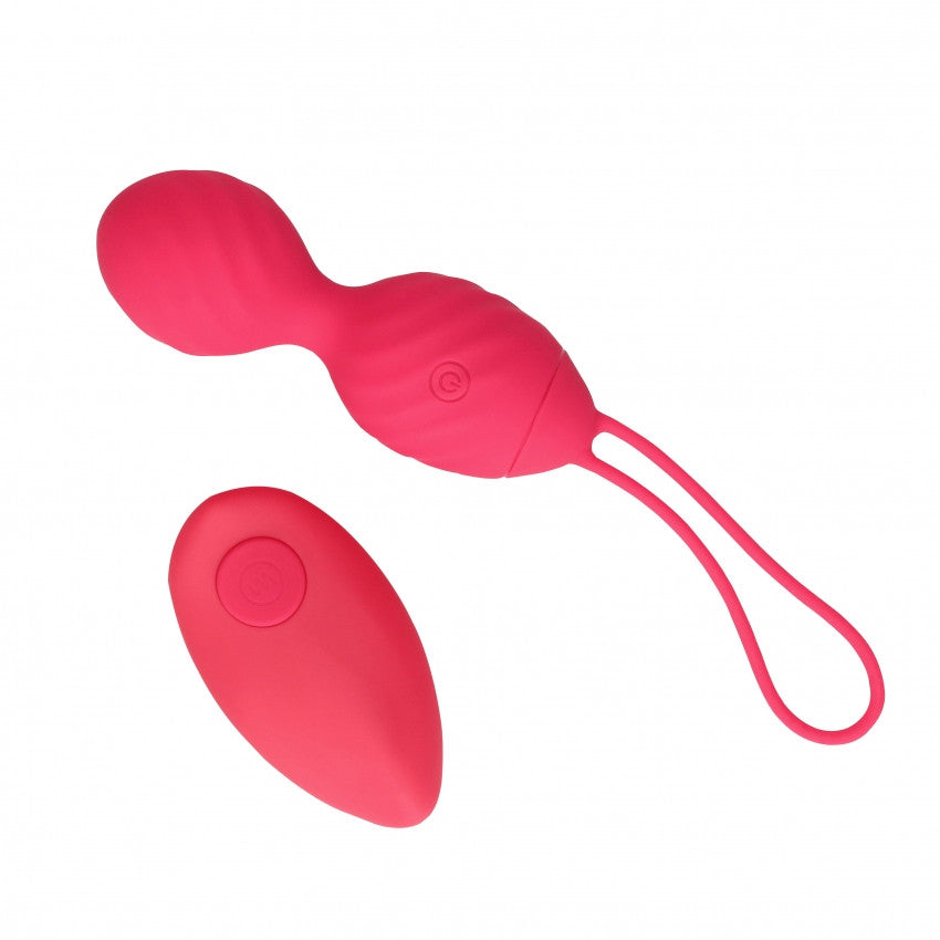 Vibrating vaginal balls Vibrating Egg with Remote Control Strawberry Red