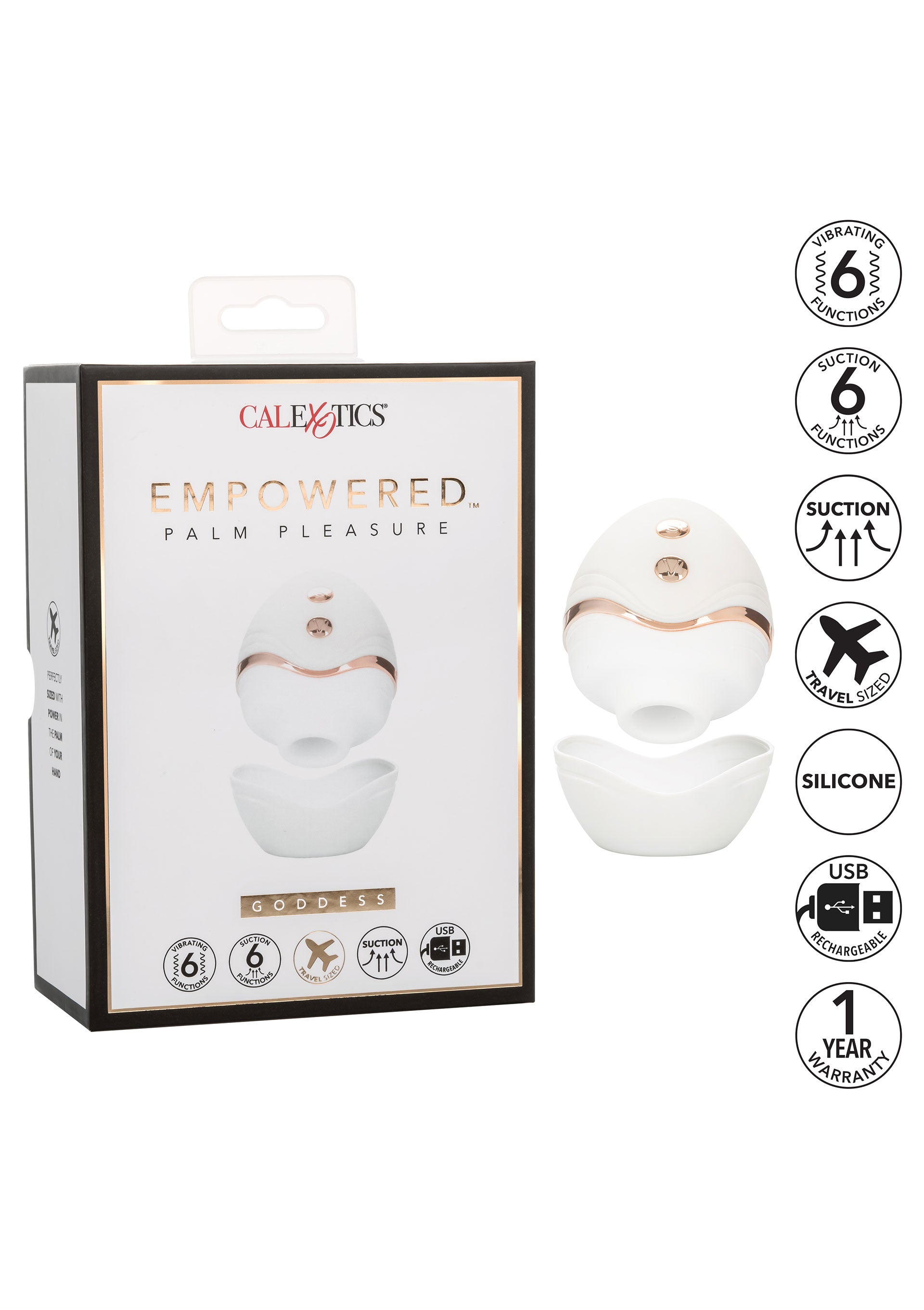 Palm Pleasure Goddess Rechargeable Clit Sucker