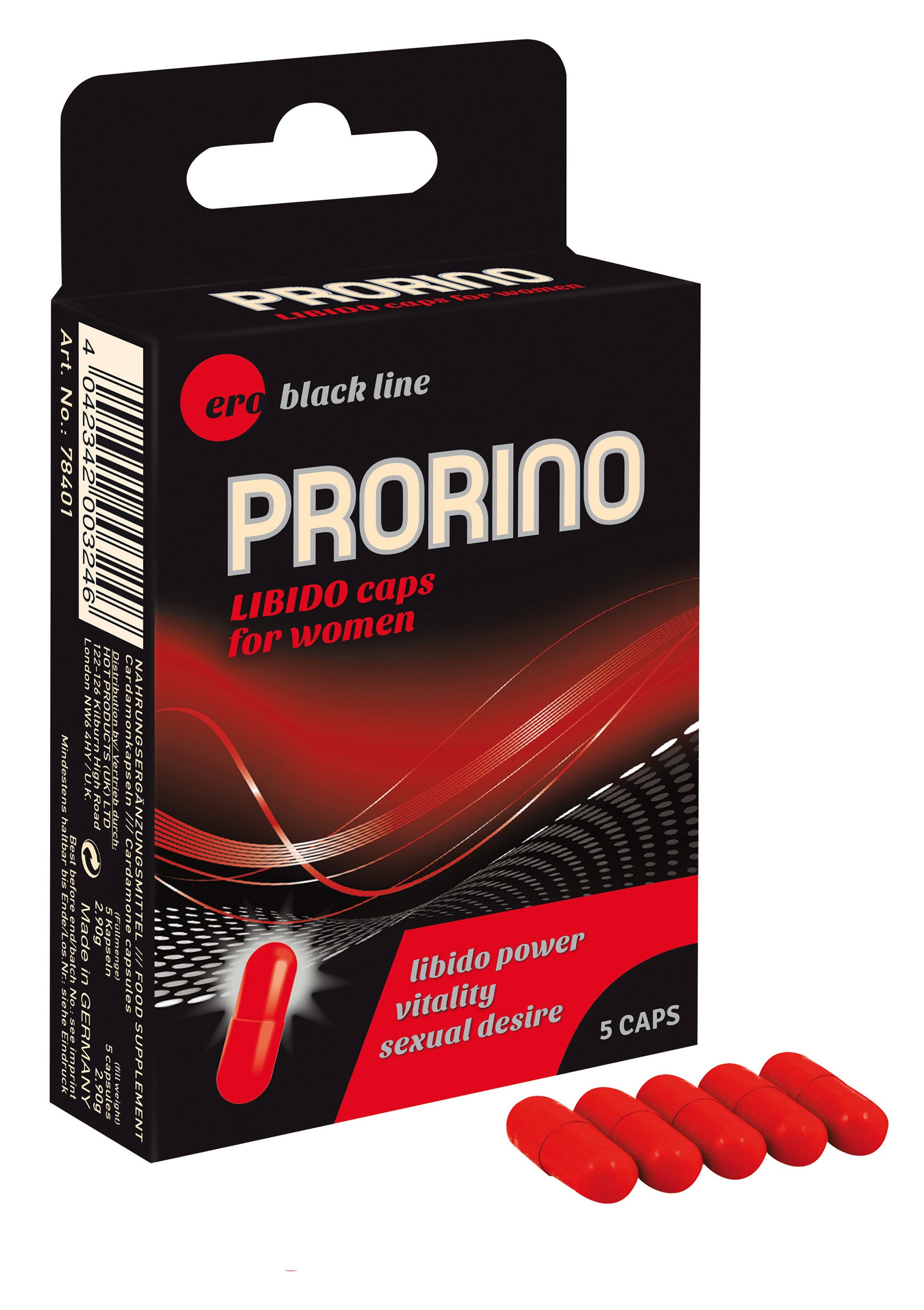 Prorino Libido Caps her 5pcs female stimulant tablets