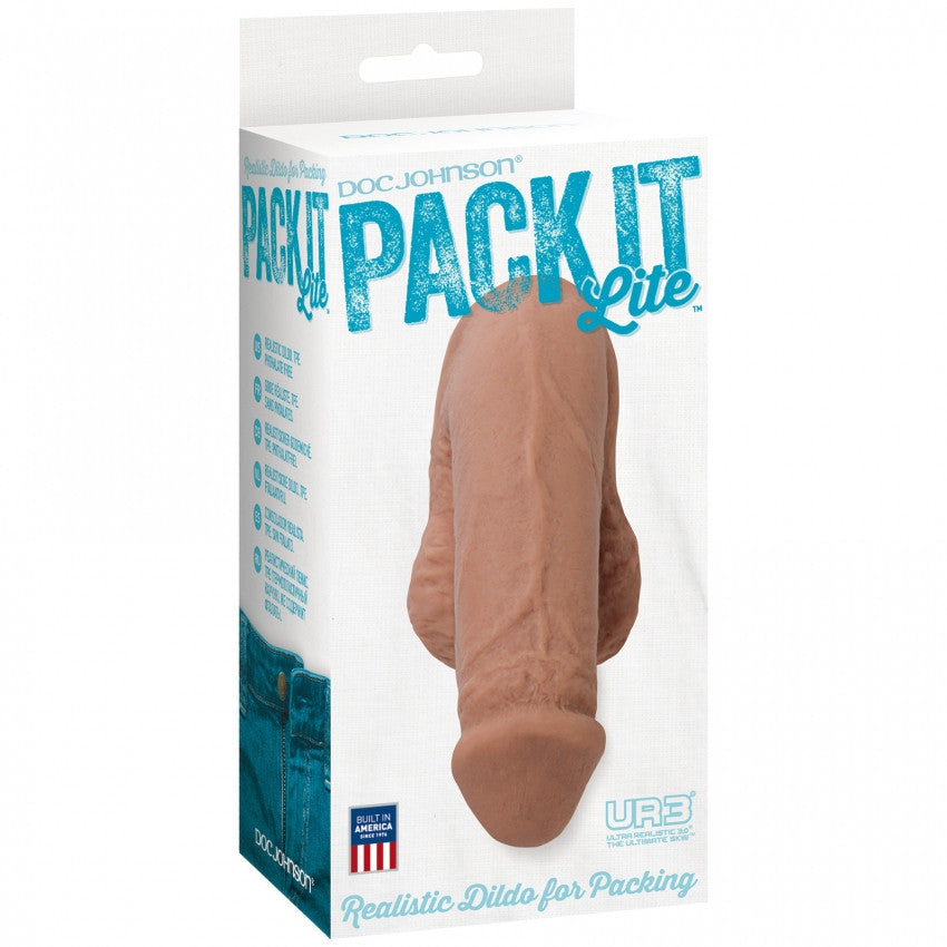 Fake penis Pack It Lite Caramel