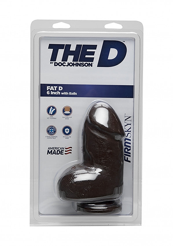 Pene realistico grosso cioccolata Fat D + Balls FIRMSKYN -
