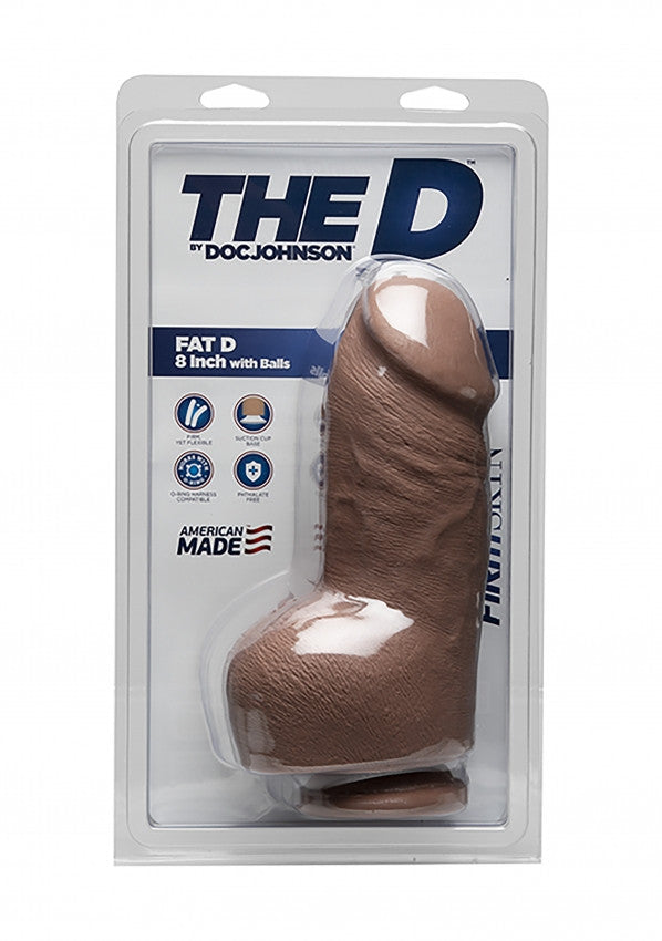 FIRMSKYN Fat D + Balls Caramel Dildo - 8"