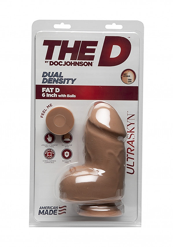 Dildo grosso dual density Fat D + Balls ULTRASKYN