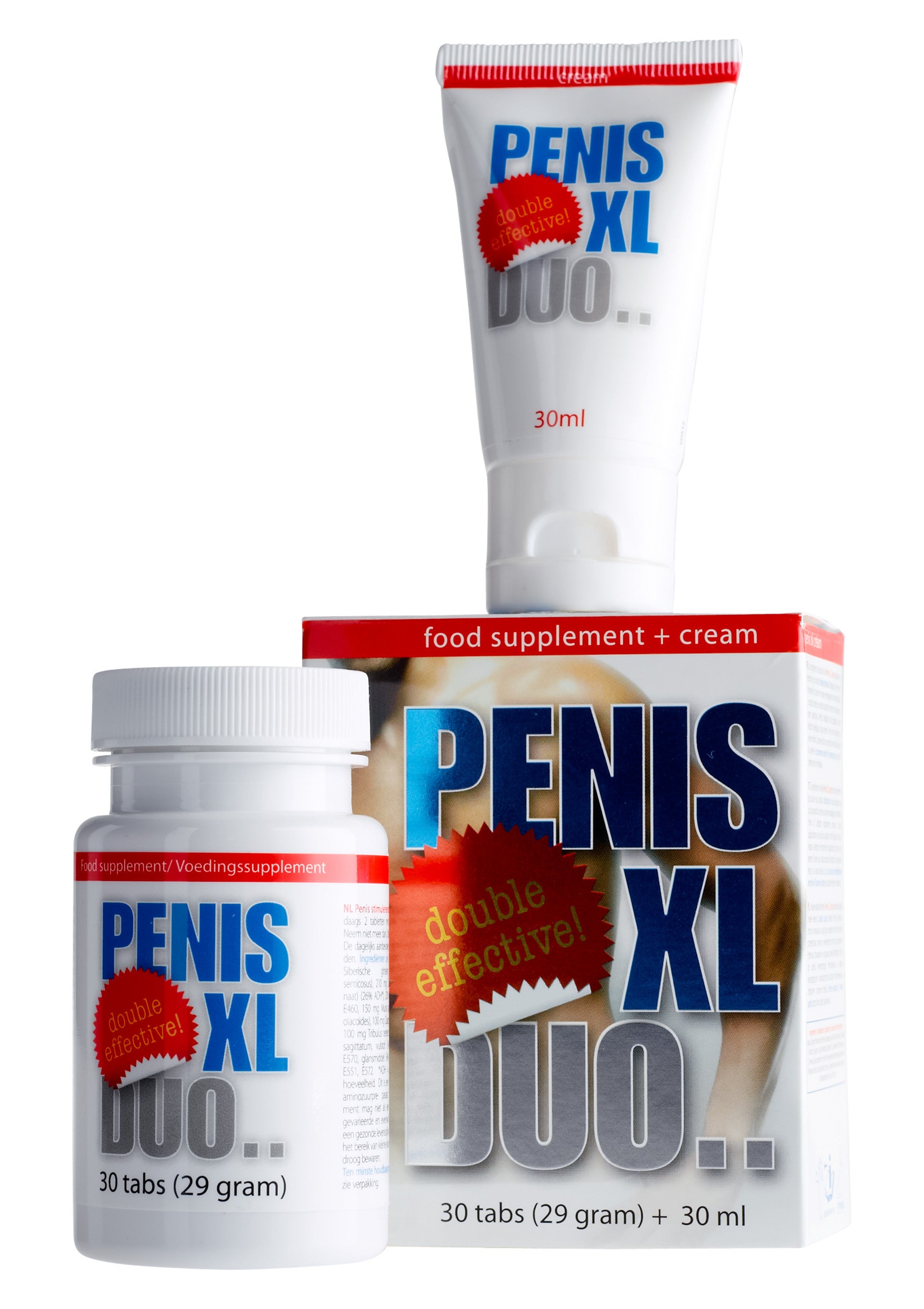 Penis XL Pack Duo Pack set of capsules and cream for men's stimulants