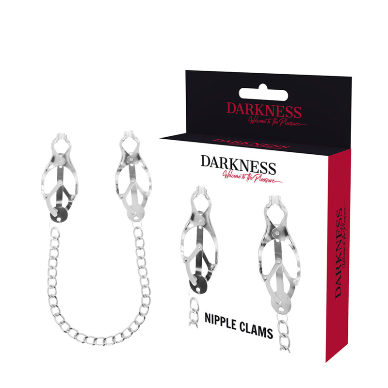 Nipple Clamps DARKNESS NIPPLE CLAMPS WITH CHAIN