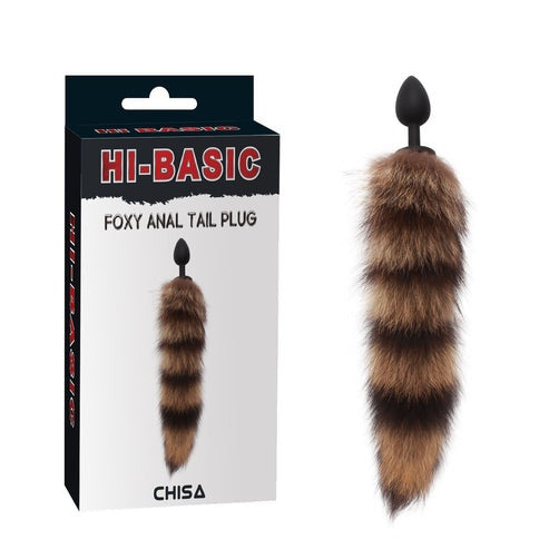 Anal plug with foxy tail chisa novelties