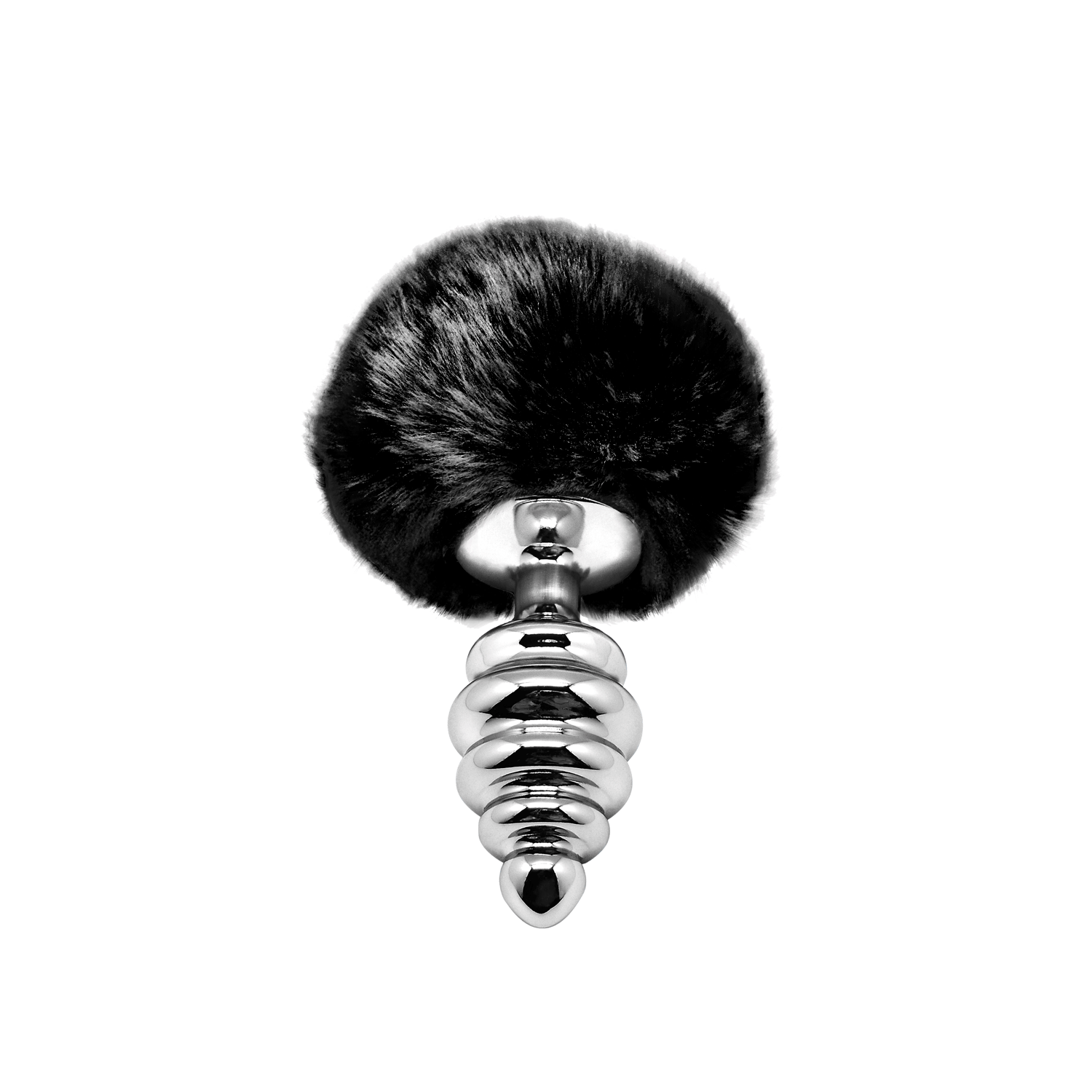 Plug anale con coda Metal Anal Fluffy Twist Plug M