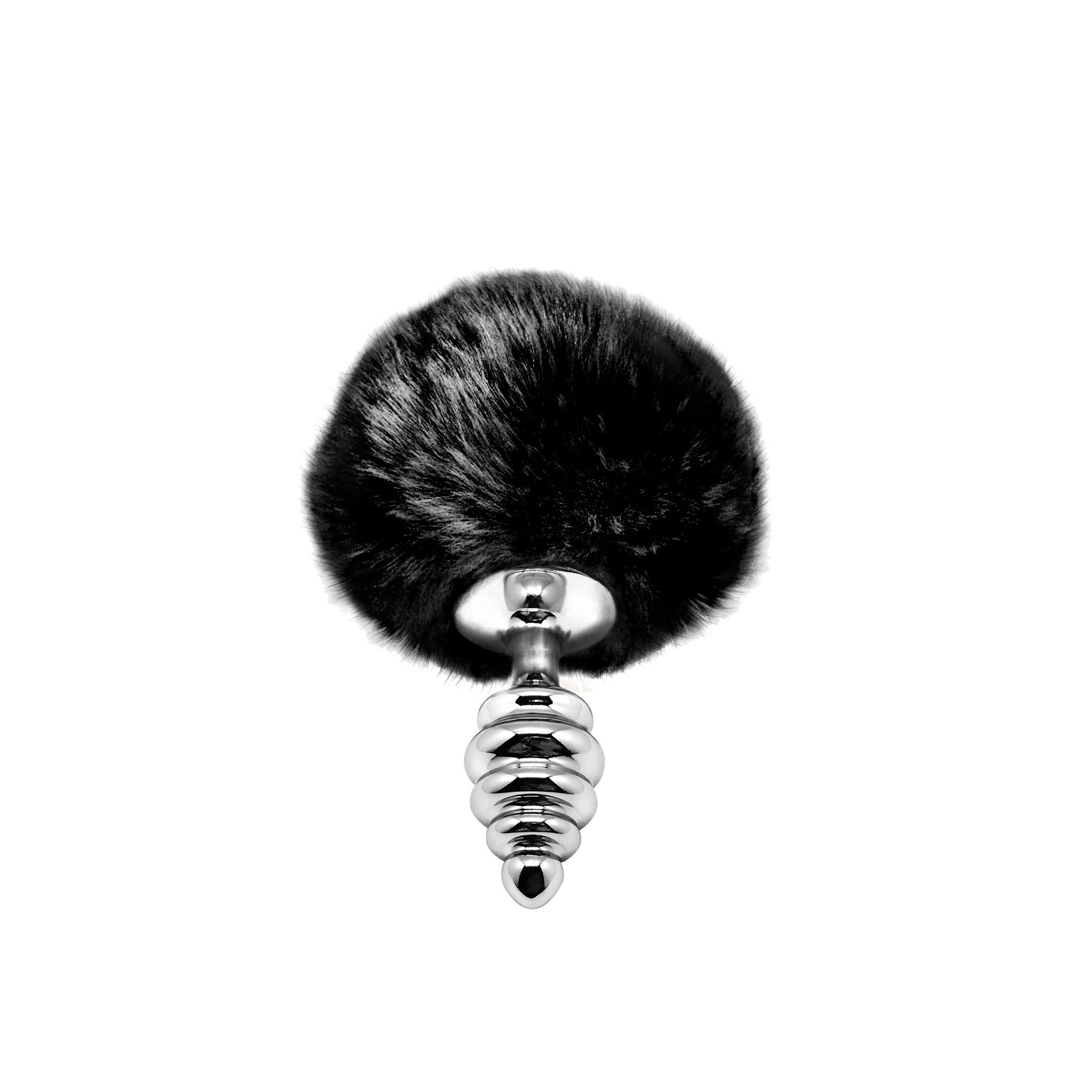 Plug anale con coda Metal Anal Fluffy Twist Plug S