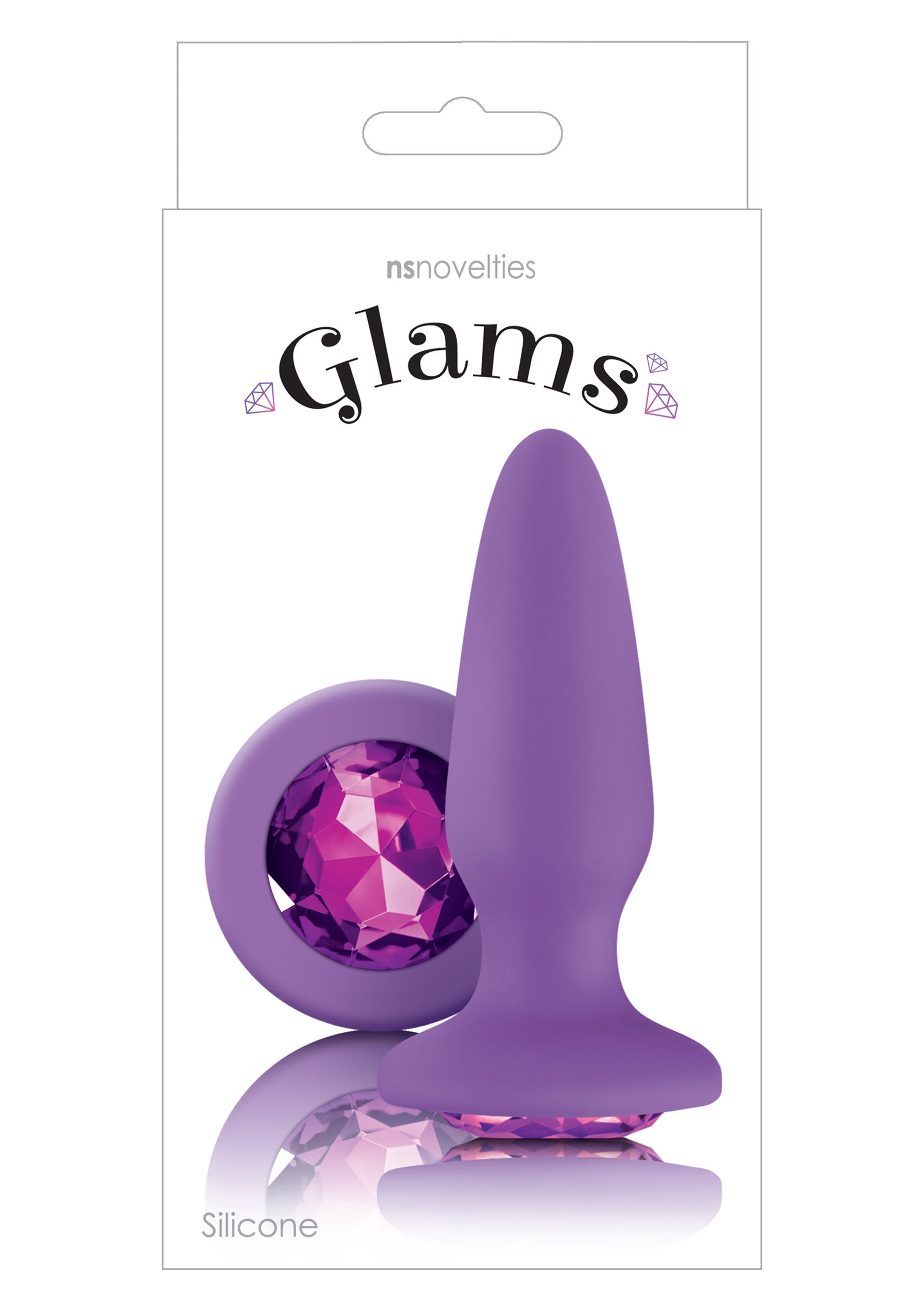 Purple anal plug Glams Gem Plug