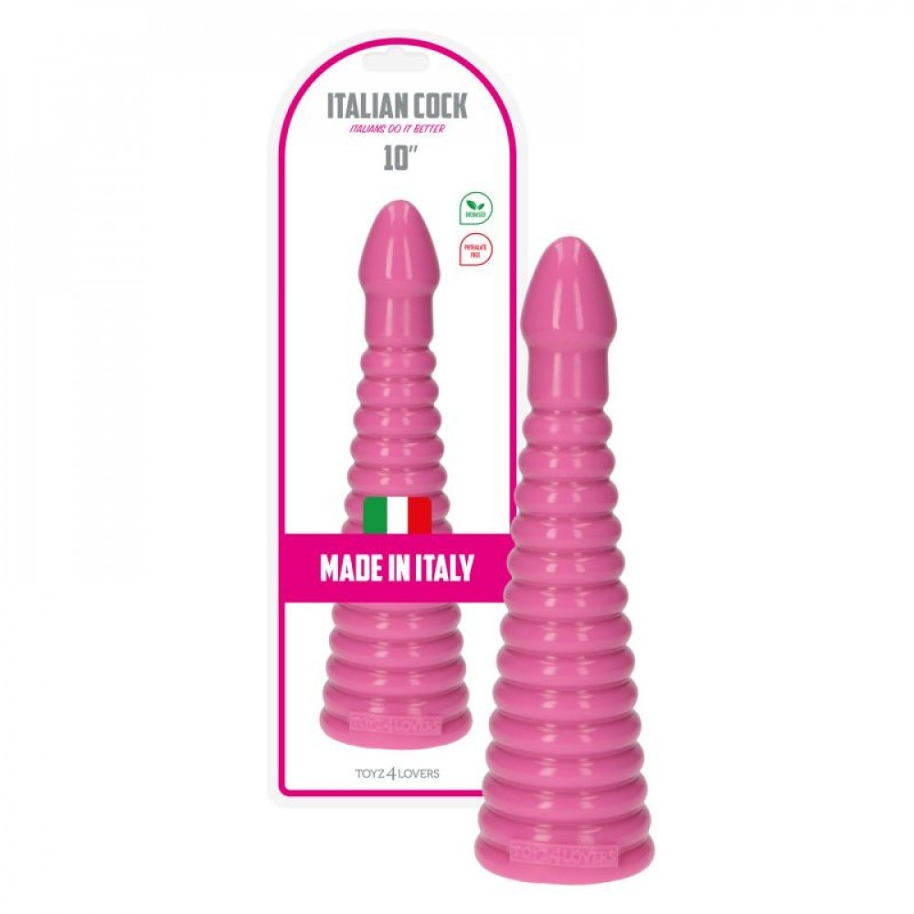 Pink anal plug Italian Cock 10'' Pink