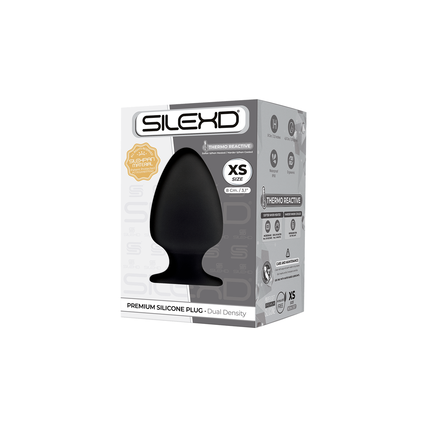 Plug con ventosa Model 1 XS 8 cm Black