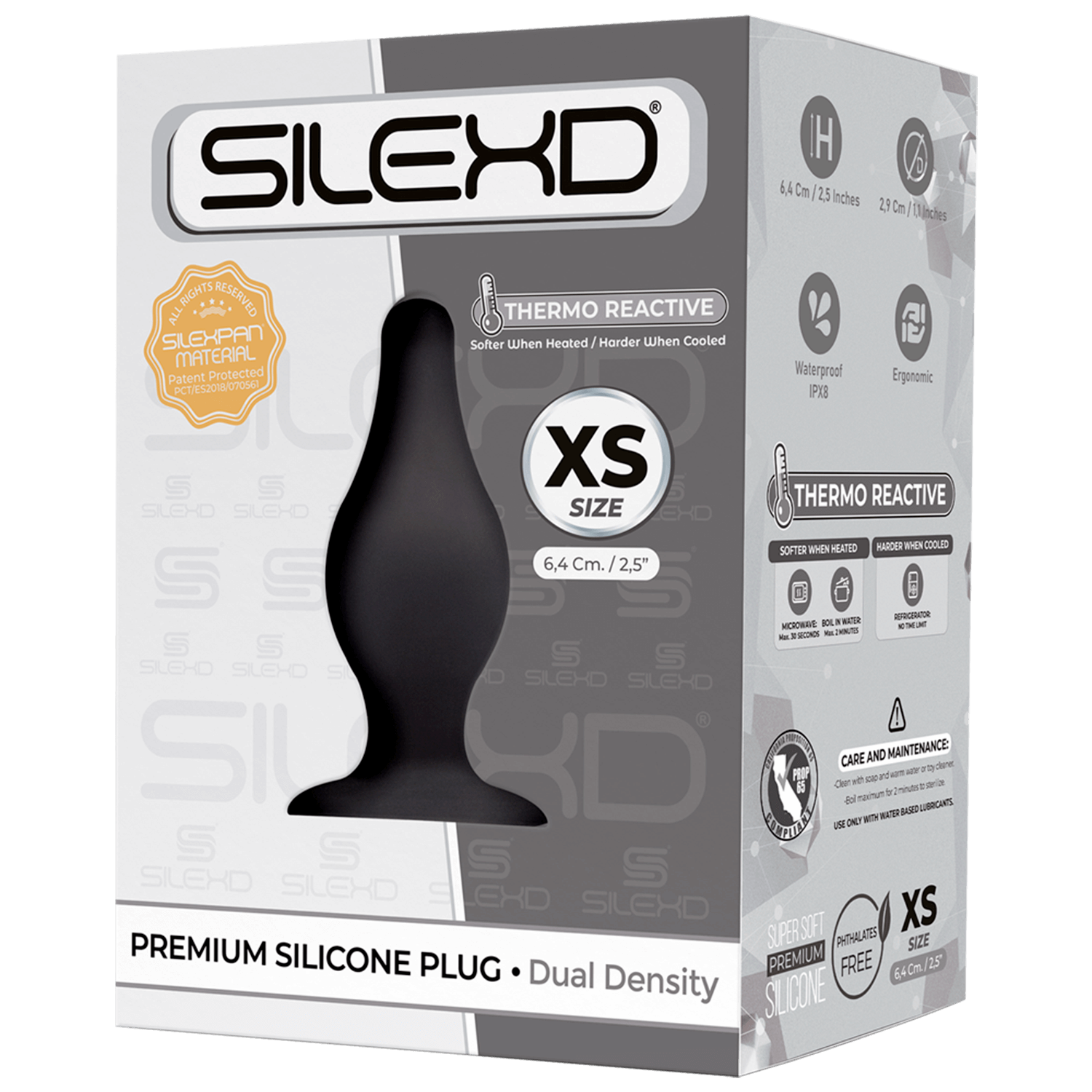 Plug con ventosa Model 2 XS 6.4 cm Black