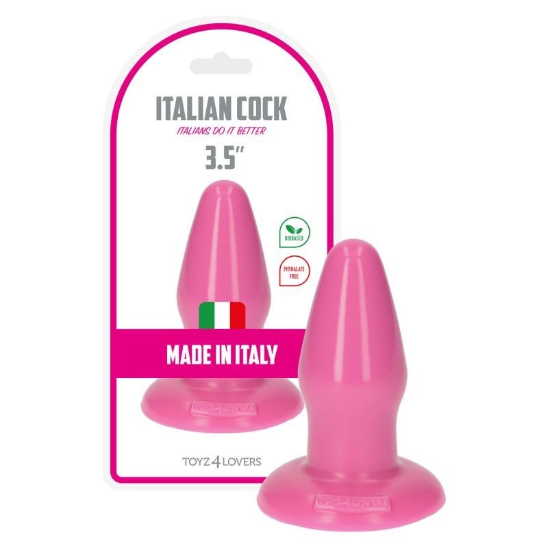 Soft pink anal plug stimulator dilator for men and women with suction cup