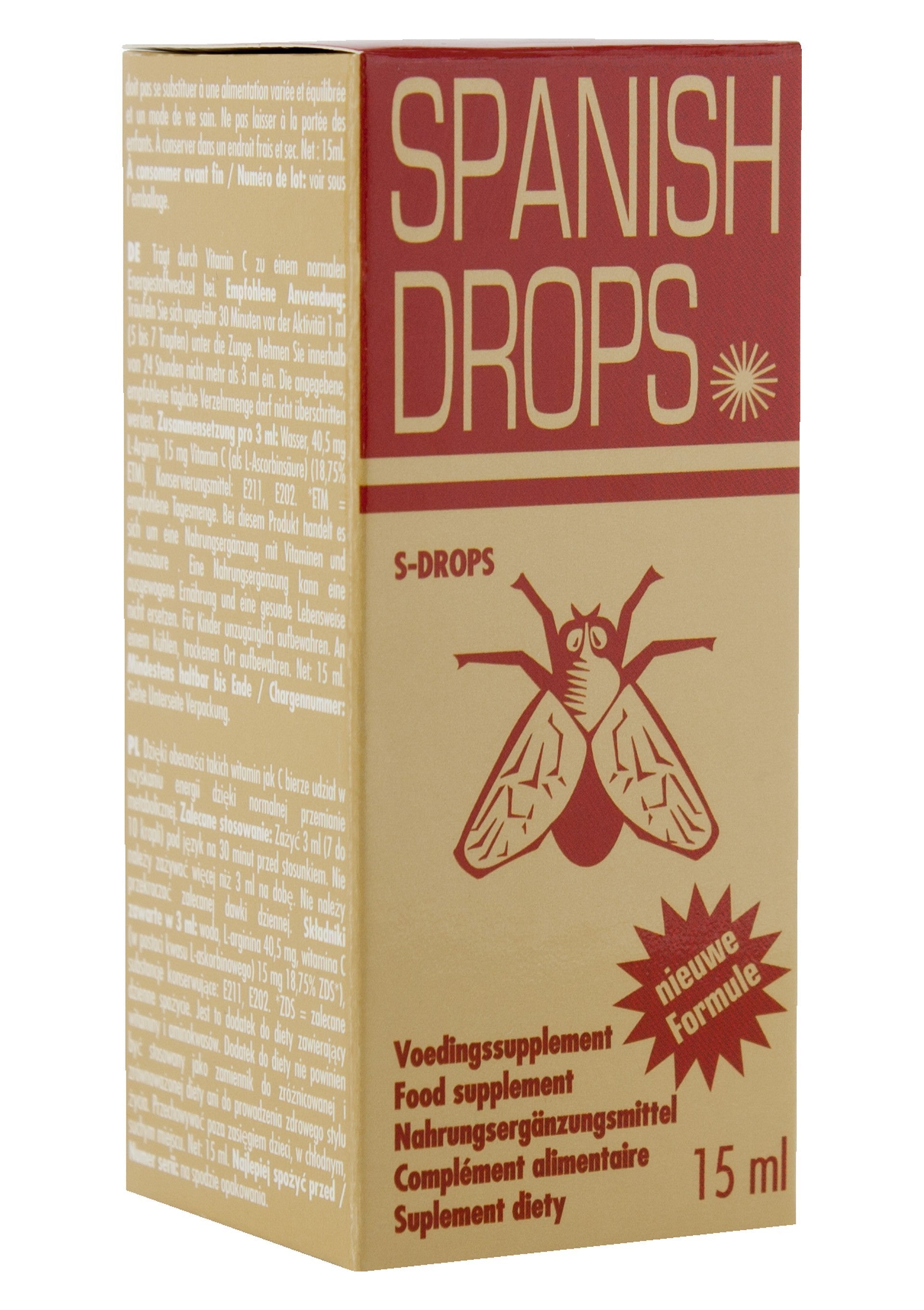 potenziatore stimolatore gocce Spanish Fly Drops Gold 15mll
