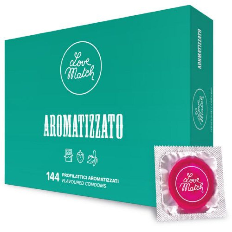 Flavored Condoms Love Match 144 Pieces