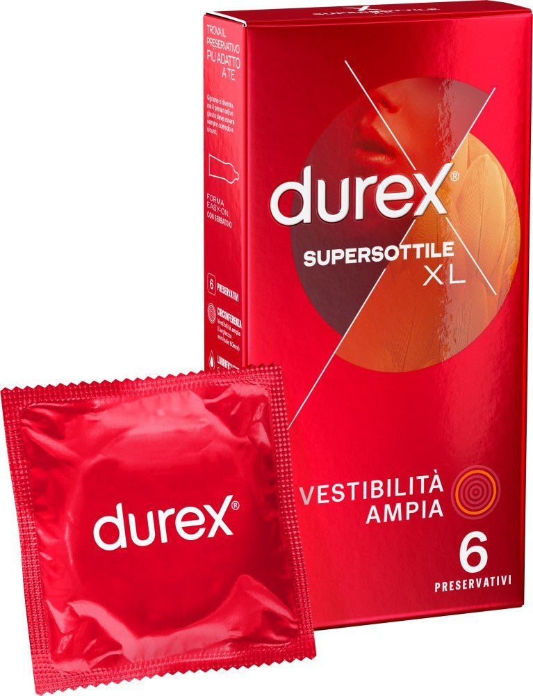 Durex Super Thin XL Condoms 6 Pieces