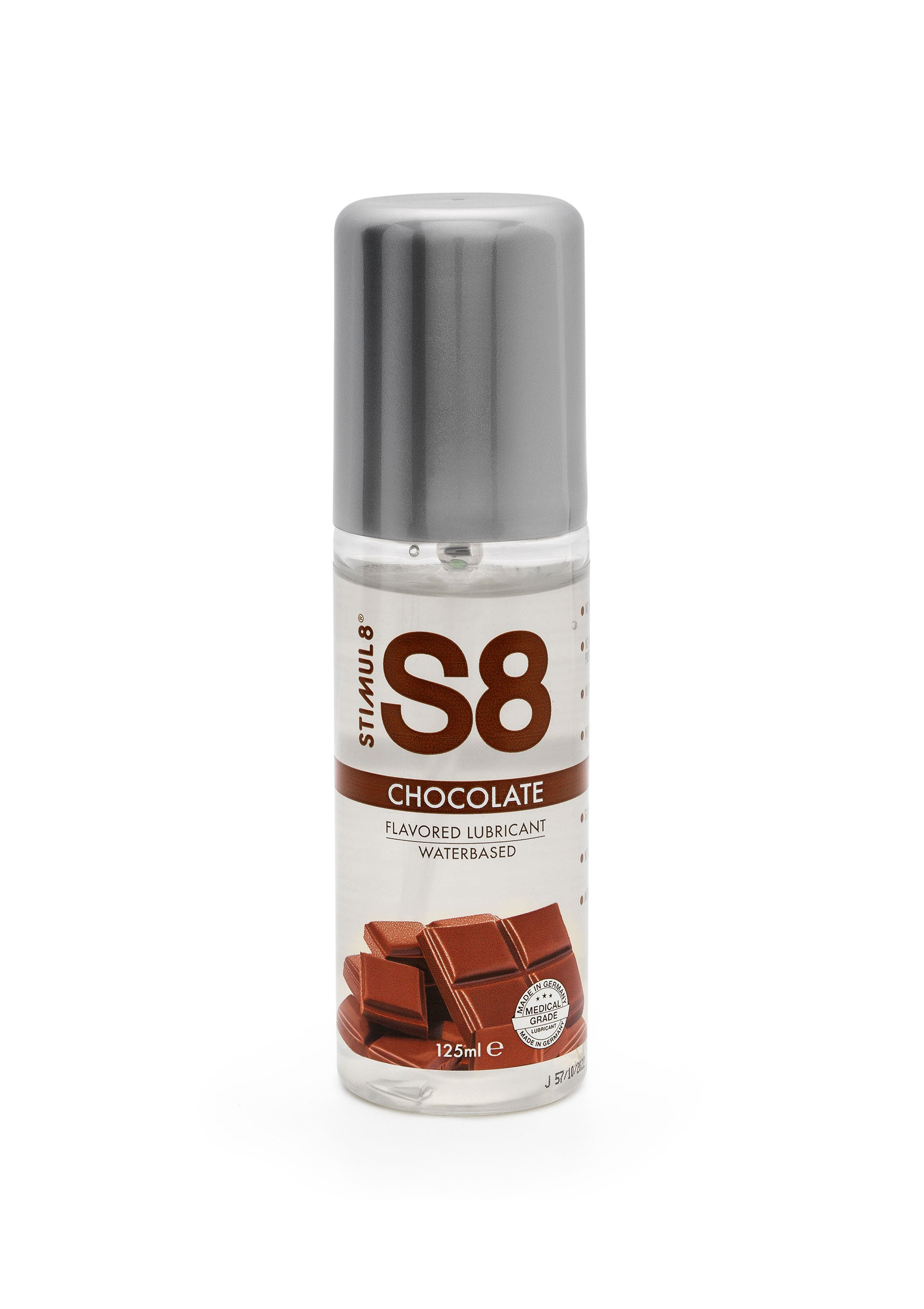 S8 WB Flavored Lube 125ml Chocolate Flavor Water-Based Anal and Vaginal Lubricant