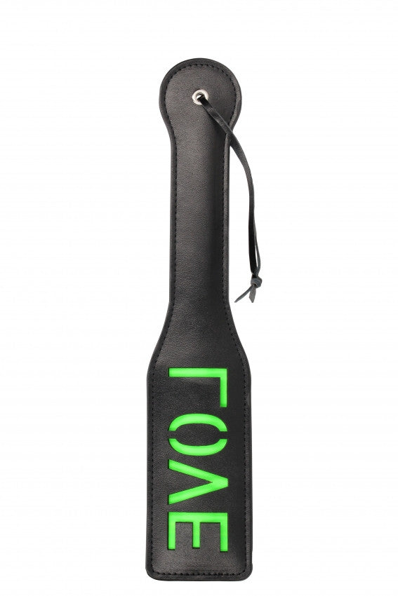 Spanker "Love'' Paddle Glow in the Dark
