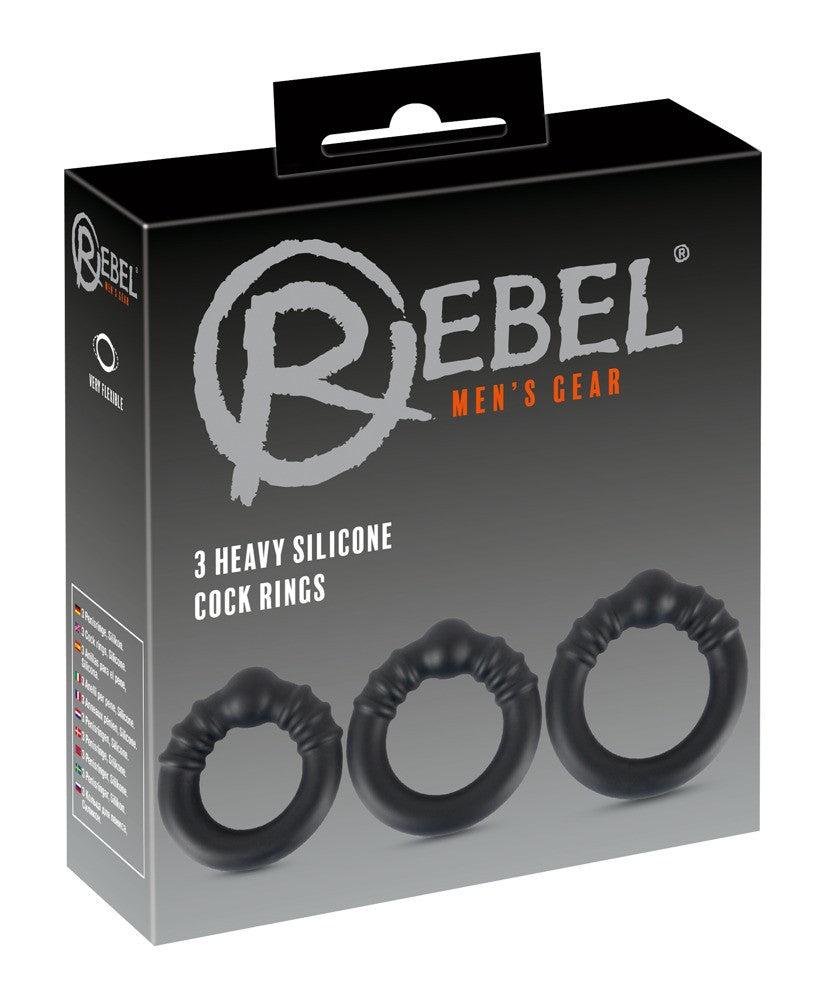 Silicone Steel Rings kit cock ring