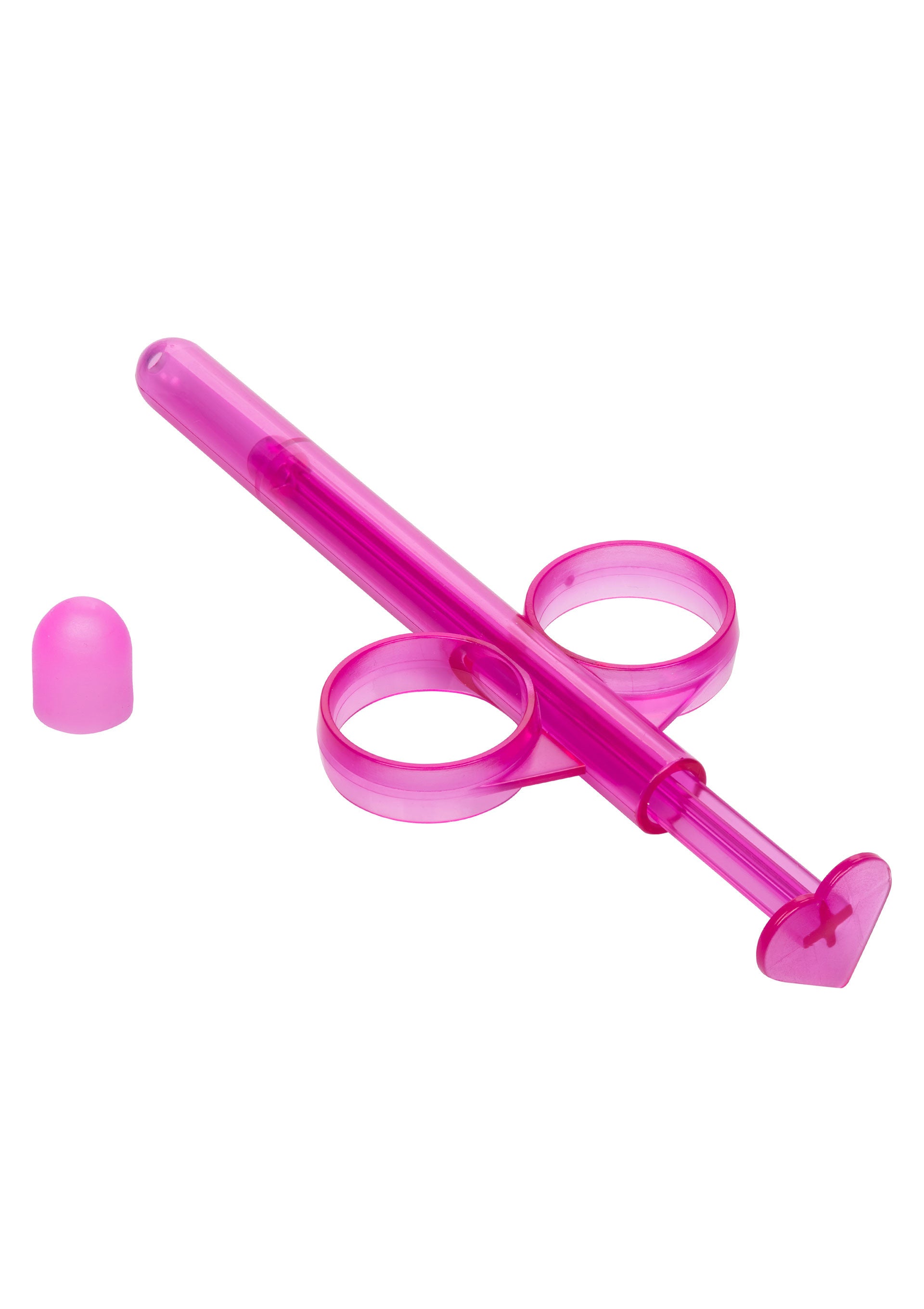 Pink vaginal anal lubricant dispenser syringe