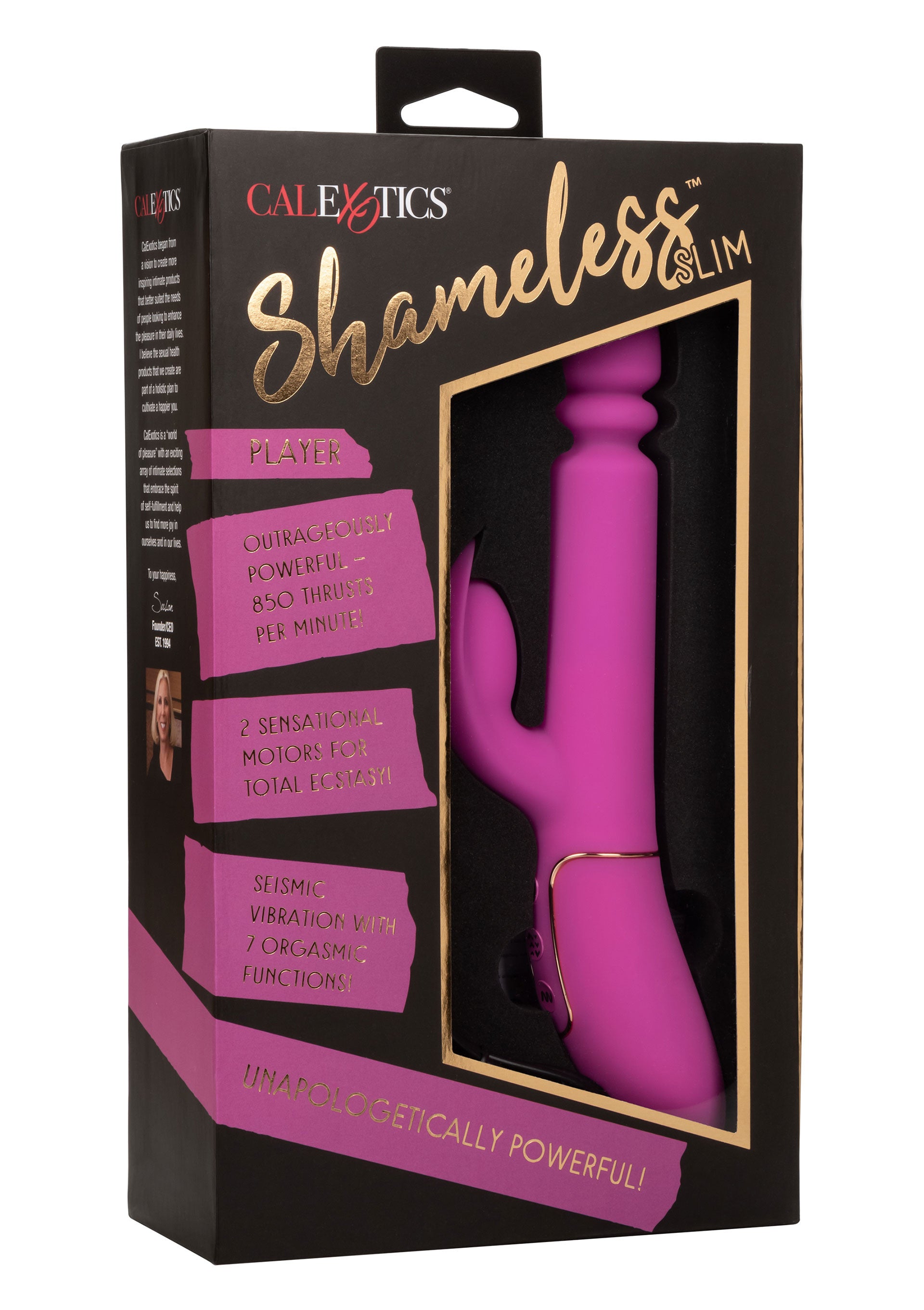 Slim Player Realistic Double Vaginal Clitoral Vibrator