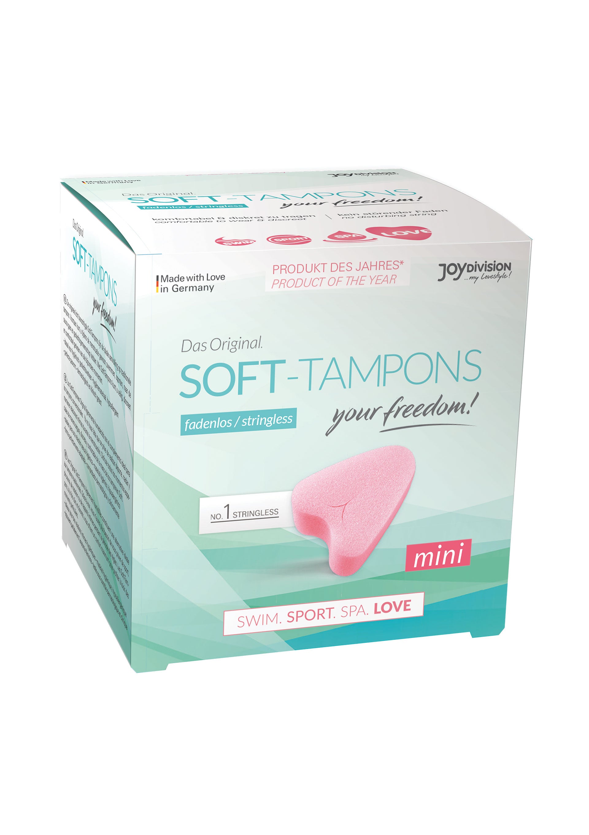 Vaginal swabs Soft Tampons Mini, Box of 3