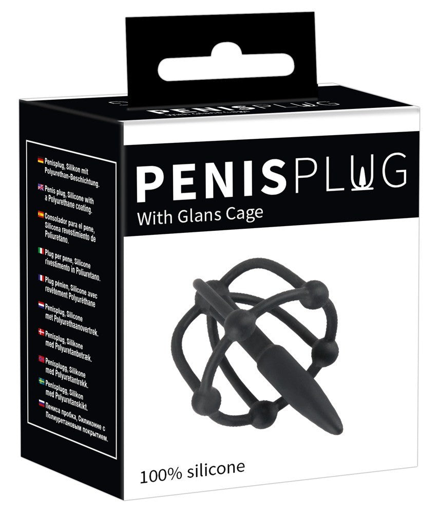 dilator plug Penis Plug with Glans Cage