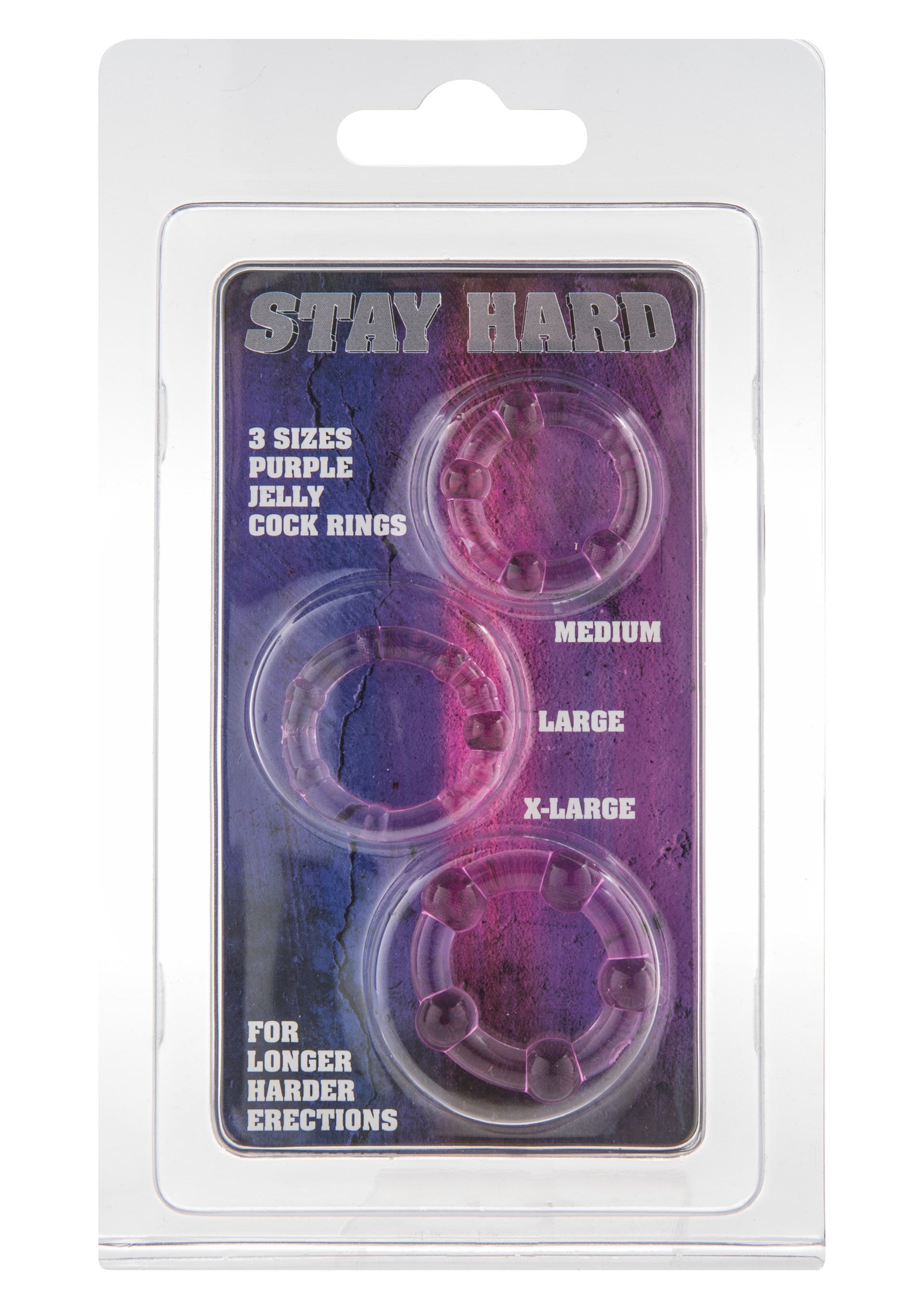 Stay Hard Cock Rings - Three Rings