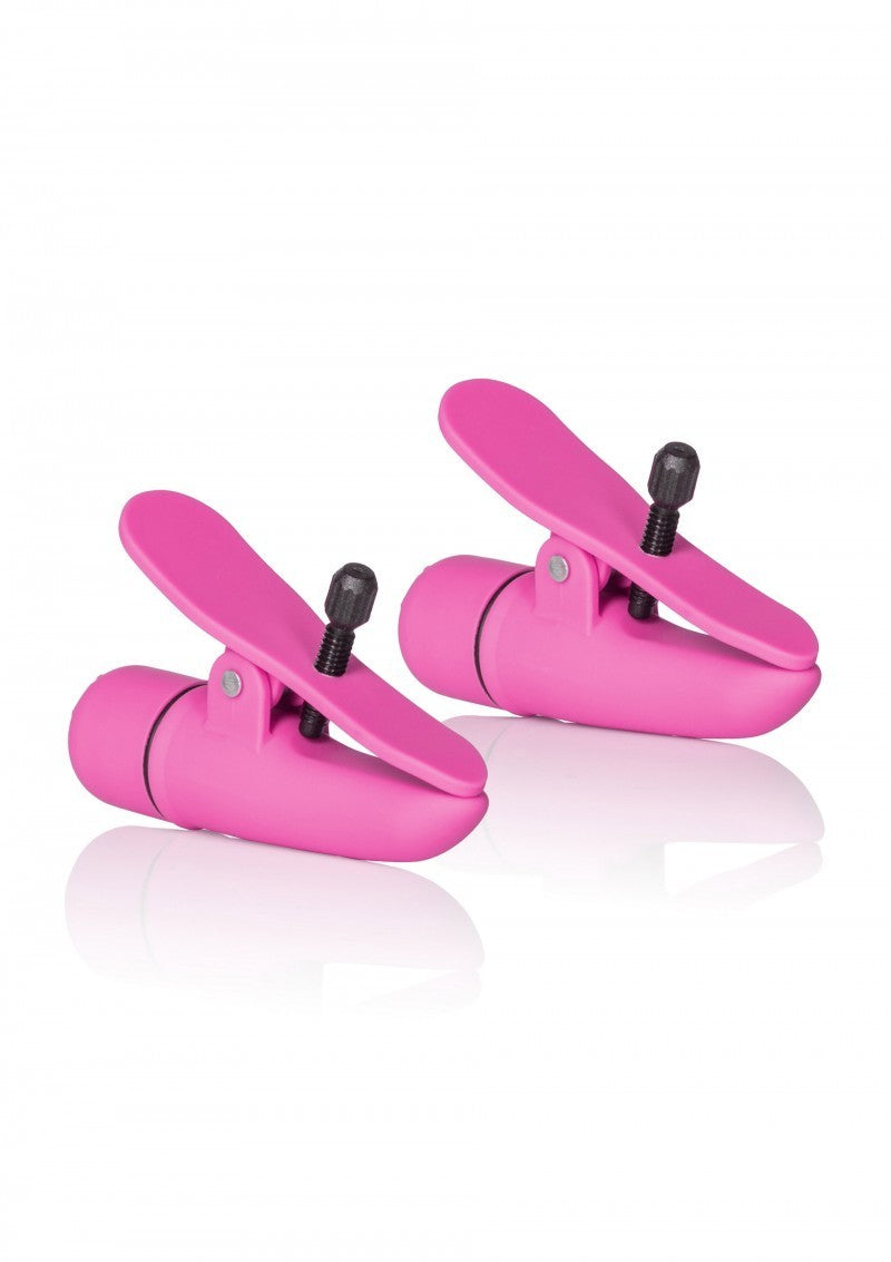 Nipple Stimulator Breast Vibrator Vibrating Clamps Sex Toys for Women Pink