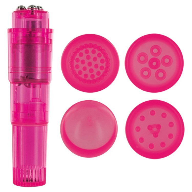 Pleasy Pink Multi-Head Clitoral Stimulator