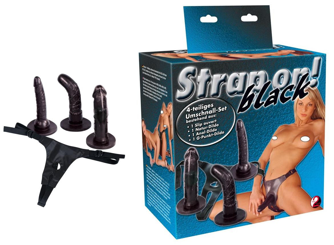 Strap on! set 3 strap on dildos