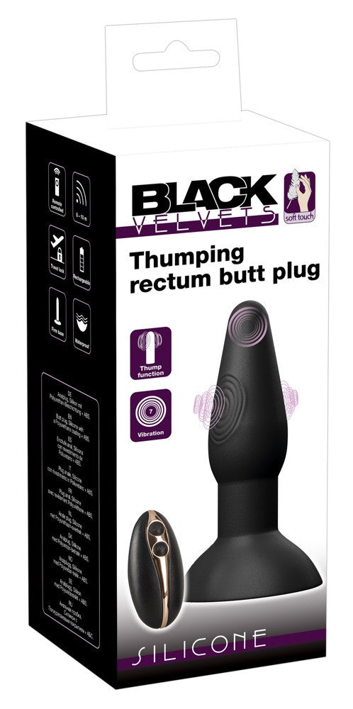 Silicone anal vibrator anal plug vibrating butt Thumping Rectum Butt Plug