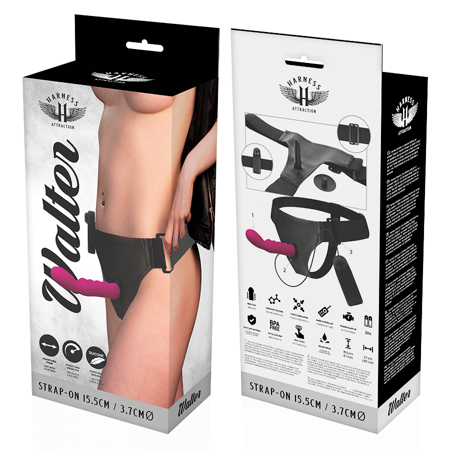 Harness Attraction Walter Vibration 15.5 x 3.7 cm Wearable Vibrator