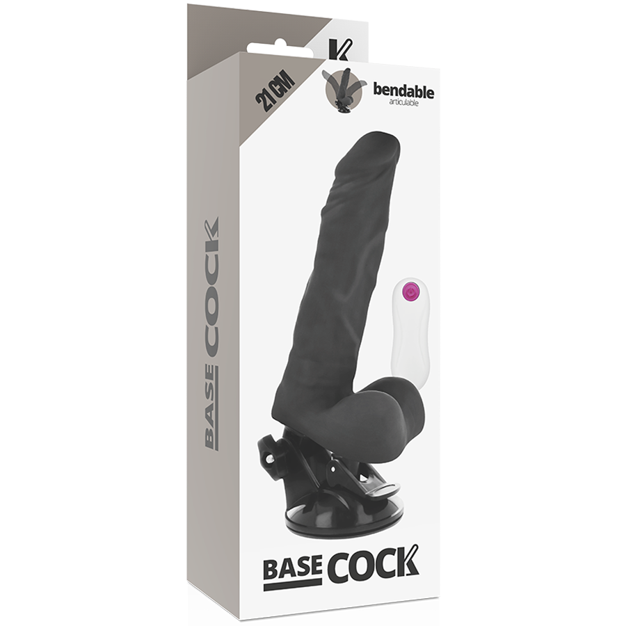 Basecock Realistic Foldable Vibrator with Remote Control
