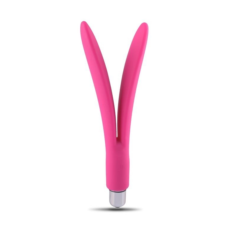 Vibrating dildo vibrator double butt anal vaginal stimulator silicone 2 slap sex toys