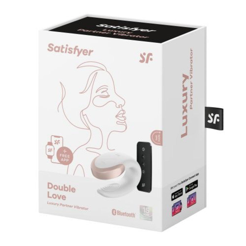 Double Love White Vibrator Massager