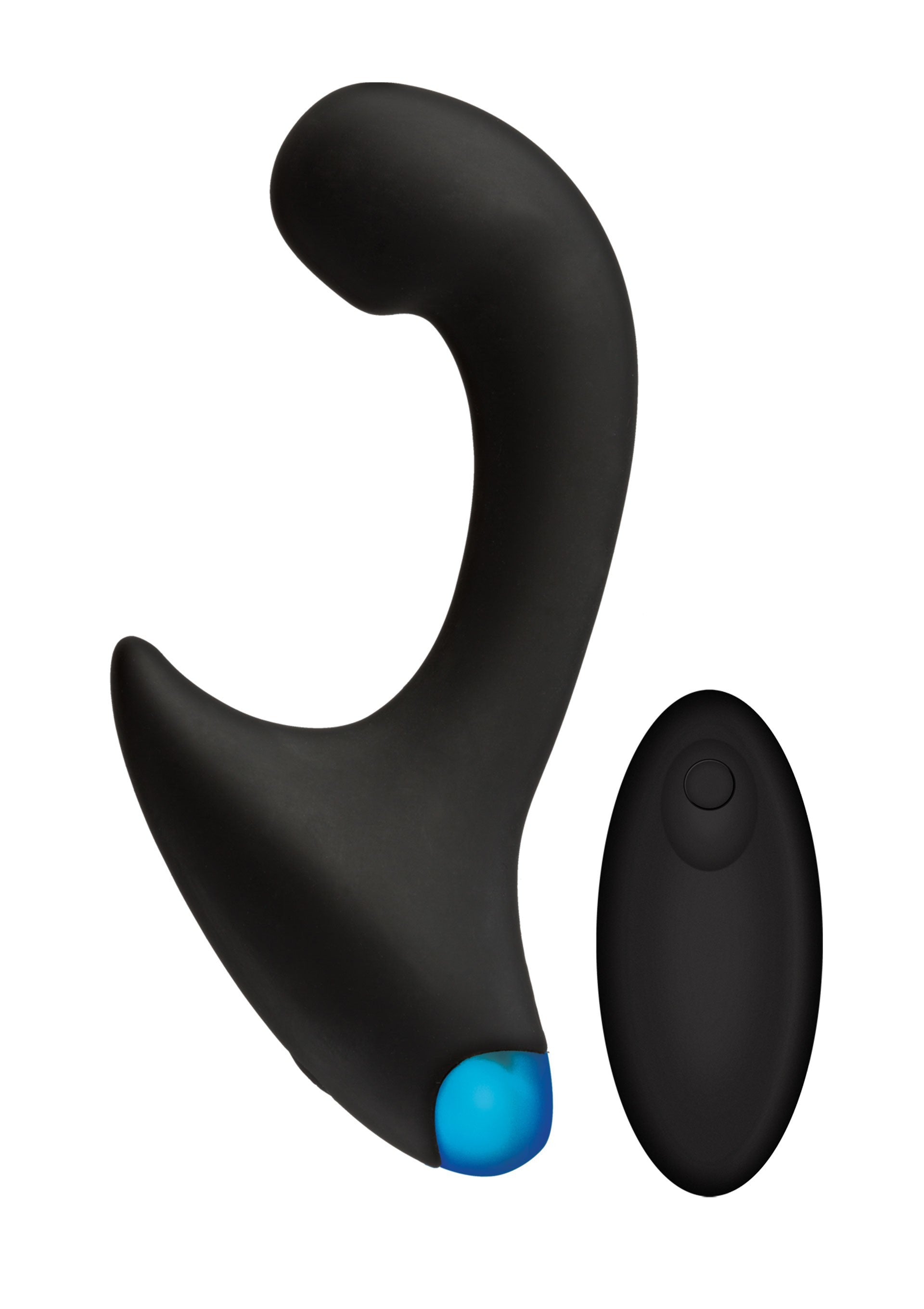 Rechargeable silicone vibrator massager with remote control for p-spot