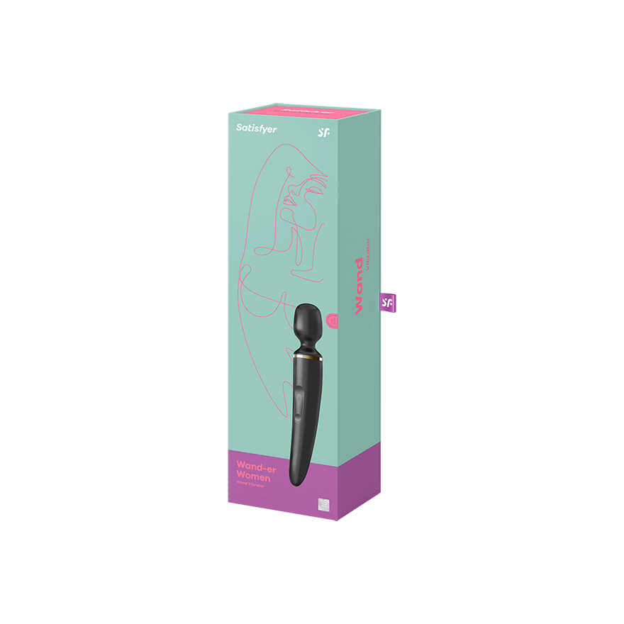 Vibratore nero Wand-er Woman