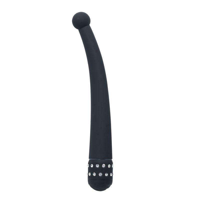 G-spot vibrator vaginal clitoral stimulator vibrating phallus black ding