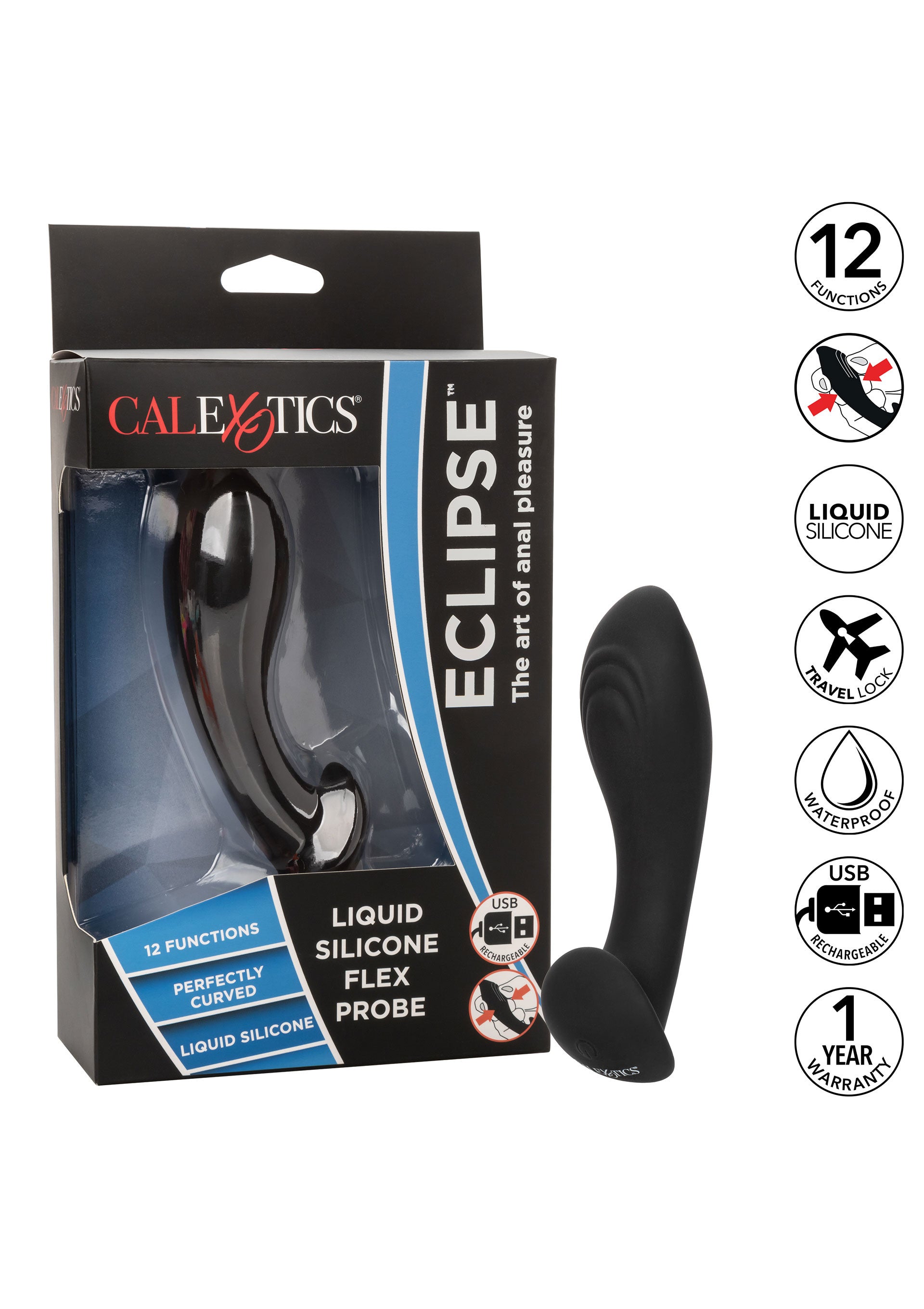 Liquid Silicone Flex Probe Prostate Vibrator