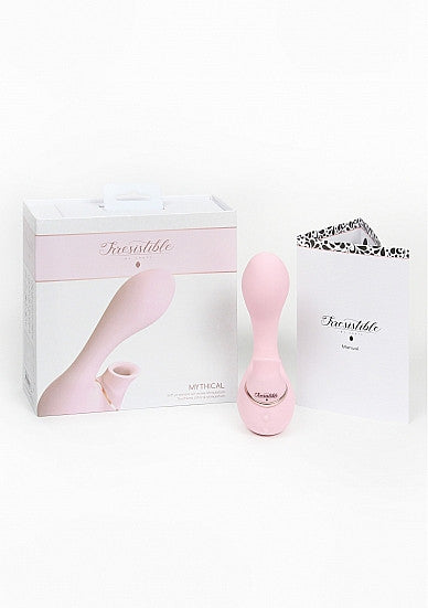 Mythical Pink G-spot vibrator with clit sucking