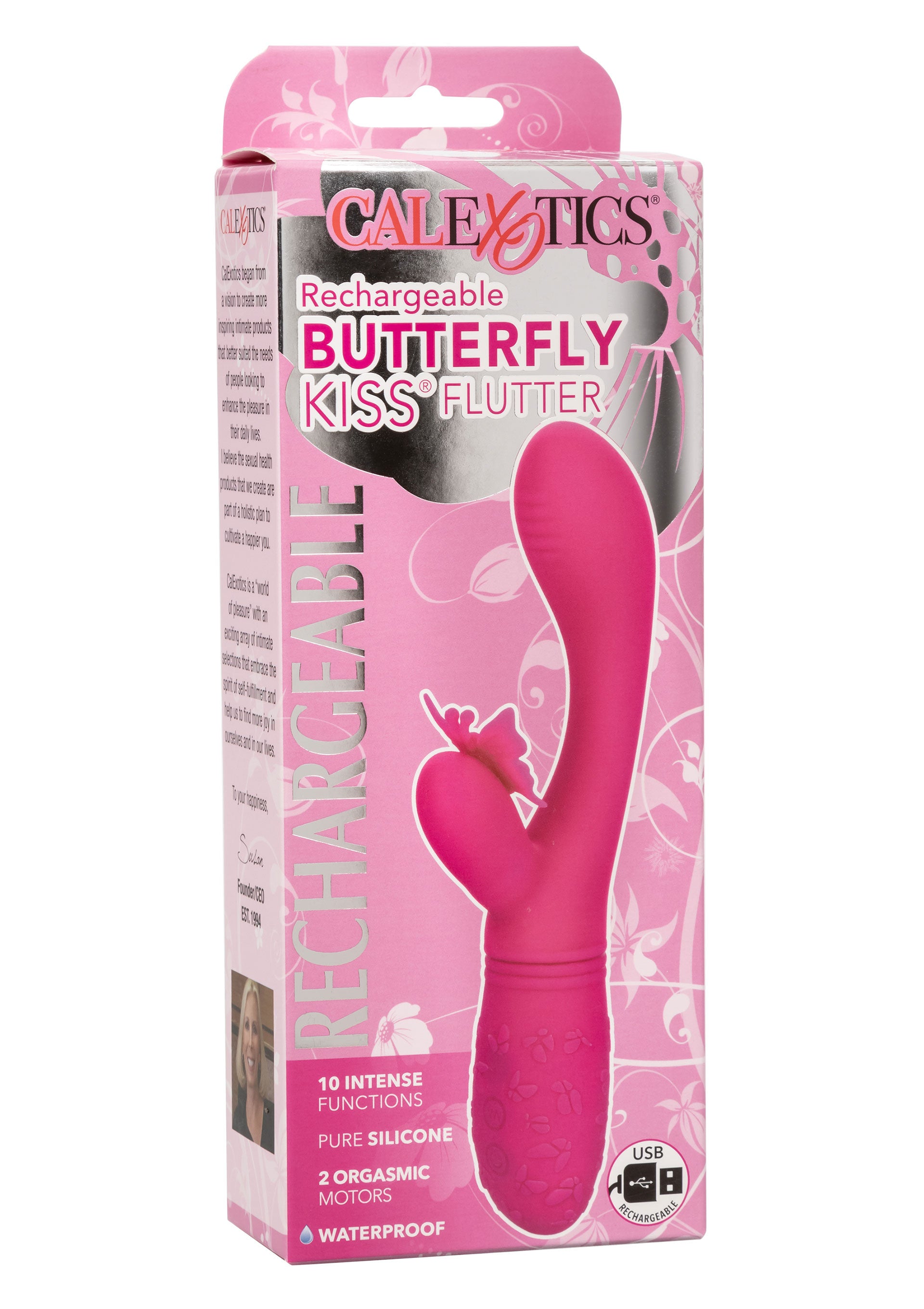 Butterfly Kiss Flutter fuchsia rabbit vibrator
