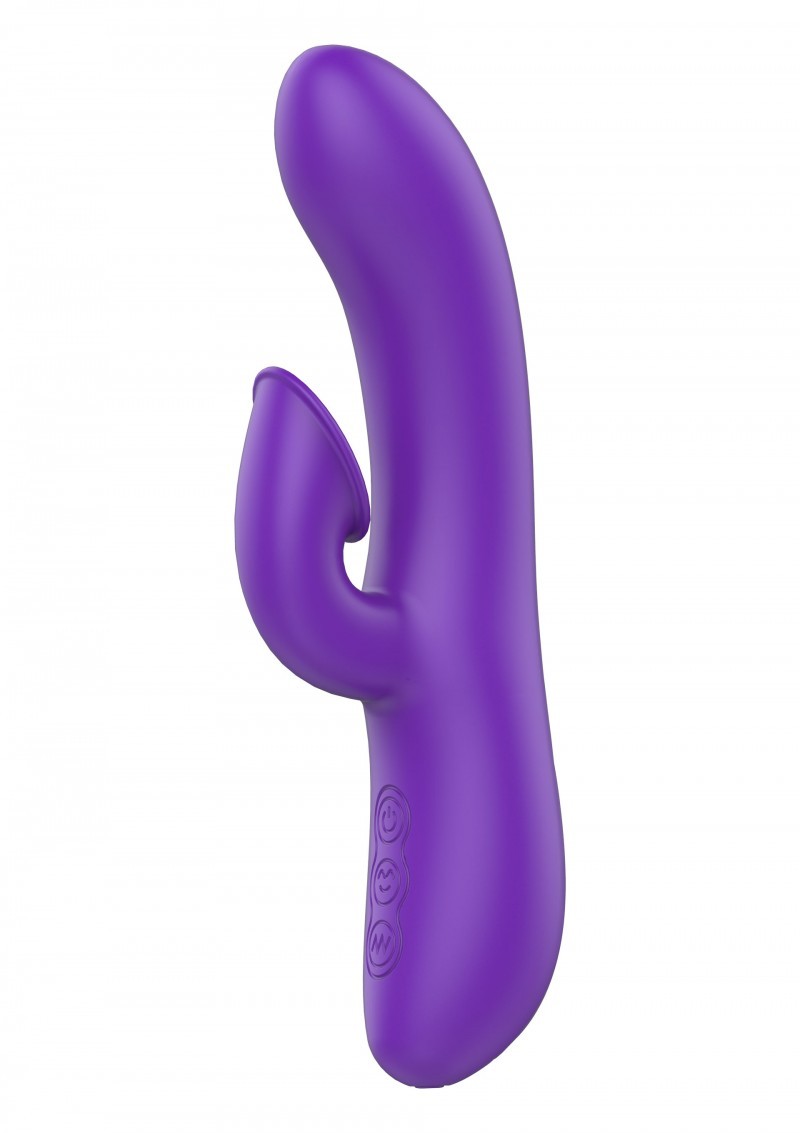 Rabbit vibrator double vaginal stimulator vagina sucker dildo vibrating phallus in waterproof silicone rechargeable