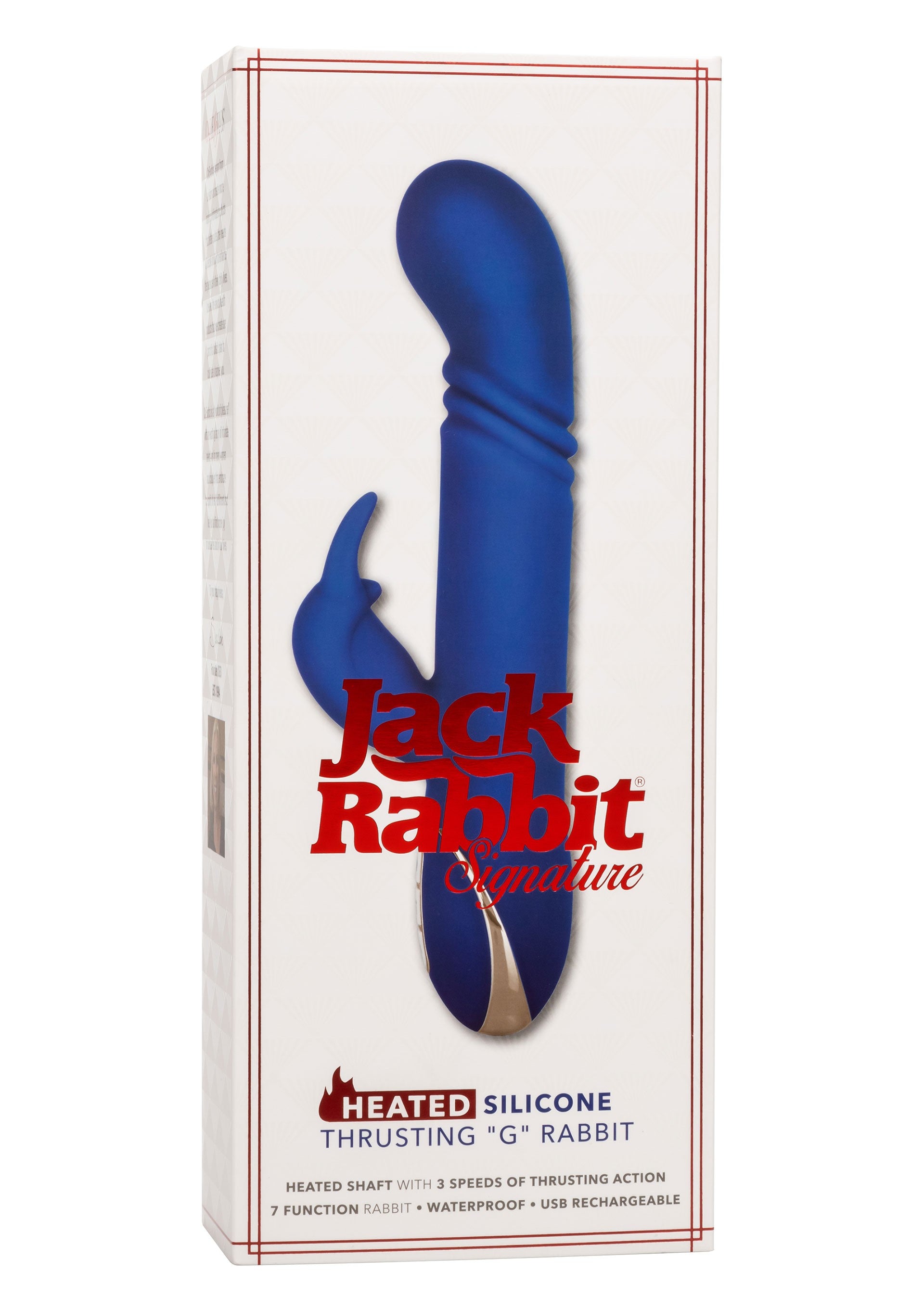 Heated G-spot rabbit vibrator in silicone